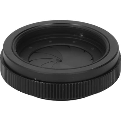 Irisdiafragma 1,5 tot 29 mm Binnendiameter 55 mm Buitendiameter M42 naar M42 Irisdiafragma Apertuur Condensor voor Optische black