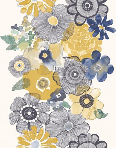 Dutch Wallcovering Village People Vliesbehang Bloemen VP2002
