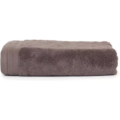 The One Towelling Organic Badlaken - 70 x 140 cm - Hoge vochtopname - Met ophanglus - 550 gr/m² - 100% Organisch katoen - Taupe