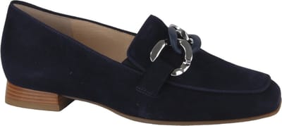 hassia - 300856 - Instappers - Kleur: Blauw - Maat: 37.5