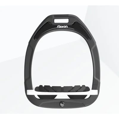 Gekantelde stijgbeugels Grip Antraciet/Wit/Zwart Flex-On Green Composite