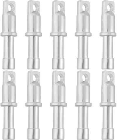 Dailygoods- Tentpaal Eindstop Aluminiumlegering - 10 Stuks - Geschikt voor 8,5 mm Tentpalen - Eenvoudige Installatie - Duurzaam - Afmetingen 36 mm x 8,8 mm - Tentaccessoires