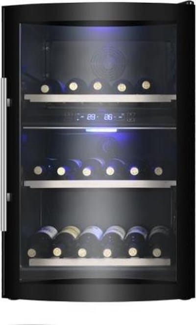 Caviss C242GBE4 - Wijnkoelkast - 42 flessen - 2 Temperatuurzones - Led verlichting - Vrijstaand - Anti-Vibratie