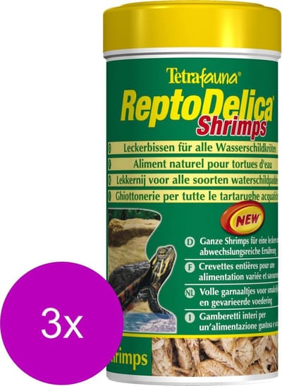 Tetra Fauna Reptodelica Shrimps - Voer - 3 x 250 ml