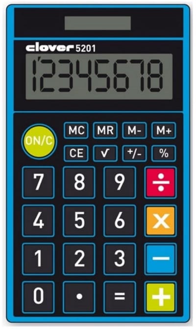 Clover - 5201 Pocket 8 Digit - zakrekenmachine