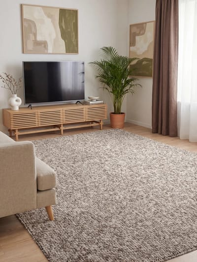 Elle Decoration - Rocco Wol look Vloerkleed - Multi 80x150 cm
