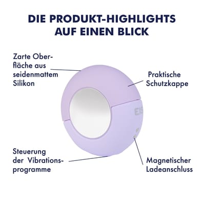 Discrete oplegvibrator van siliconen, 7,6 cm