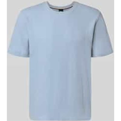 Regular fit t-shirt met met wafelstructuur model 'STRUCTURE'
