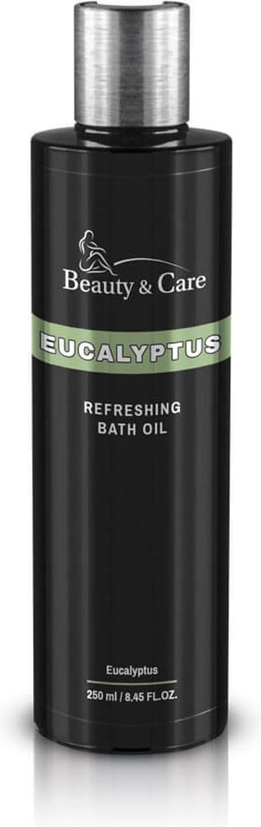 Beauty&Care® Eucalyptus Badolie - Eucalyptus - Badolie voor baden en whirlpools - tot 10x genieten van een heerlijk geurend bad met een mooie groene kleur - Geuren met Etherische Olie - Verzorging & Accessoires - 250 ml fles