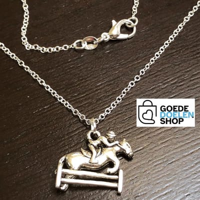 GoedeDoelen.Shop | Ketting Indy | Paarden Ketting | Paardensport | Dierenwelzijn | Paardenwelzijn | Paardenfan | Cadeautje | Wellness-House