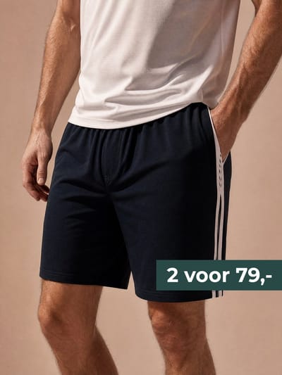 Sjeng Sports MICHAEL - Maat: M Dark Blue - Tennis Shorts Mannen - Sportbroek - Polyester/Stretch
