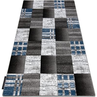 Kleden Rugsx Tapijt ALTER Siena Vierhoeken , geruite blauw 120x170 cm
