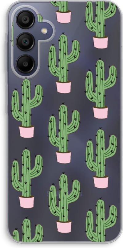 Case Company® - Hoesje geschikt voor Samsung Galaxy A15 hoesje - Cactus Lover - Soft Cover Telefoonhoesje - Bescherming aan alle Kanten en Schermrand