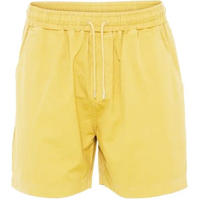 Twill Short broek Colorful Standard Organic lemon yellow