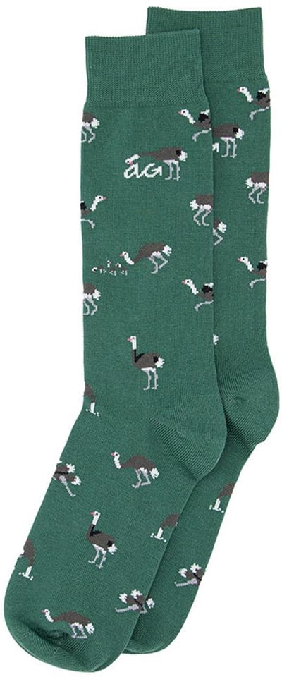 Alfredo Gonzales unisex sokken ostrich groen