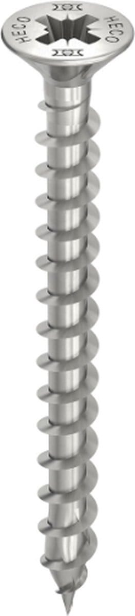 HECO TOPIX-Plus spaanplaatschroef 3x20mm - platkop - RVS - voldraad - PZD 1 - 61617 (Per 200 stuks)