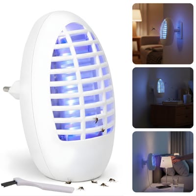 Cheqo® Muggenlamp - Insectenlamp - Vliegenlamp - Insectendoder - Elektrische Insectenlamp - Elektrische Muggenlamp - Elektrische Vliegenlamp - Muggenvanger - Vliegenvanger - Insectenvanger - UV Insectenlamp