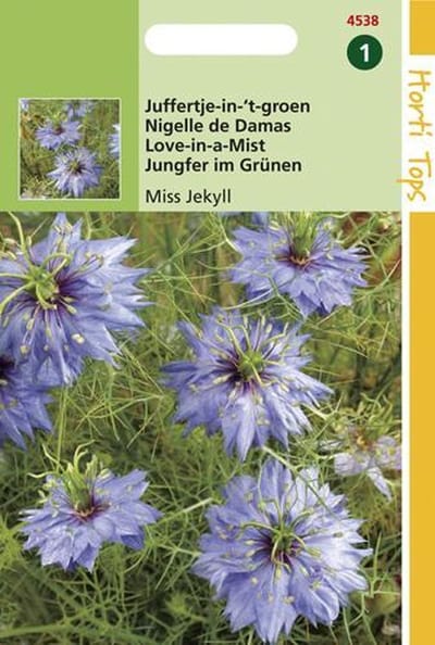 Hortitops Zaden - Nigella Damascena Miss Jekyll Blauw