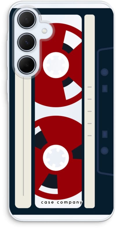Case Company® - Hoesje geschikt voor Samsung Galaxy A35 hoesje - Here's your tape - Soft Cover Telefoonhoesje - Bescherming aan alle Kanten en Schermrand