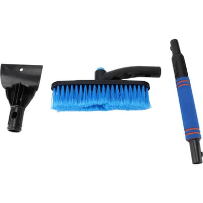 Auto Sneeuwborstel IJskrabber 2?in?1 Multifunctioneel 55?70cm Uitschuifbaar Afneembaar Blauw voor SUV Truck black
