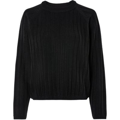 ESMARA Dames gebreide trui, casual pasvorm (Zwart, XS (32/34))
