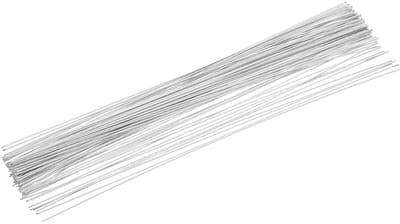 Bloemendraad voor Stelen - Bloemist Draad - Bloemstukken Maken - Waterdicht Papier Omwikkeling - 100 Stuks 18 Gauge - Wit