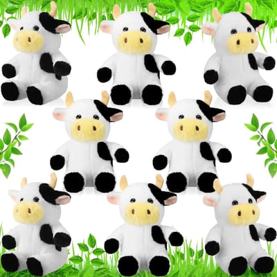 4/s Koe Knuffeldier 9.4'' Koe Pluche Speelgoed Koe Pluche Knuffeldieren Feestdecoraties Verjaardagscadeau voor Kinderen Meisjes Jongens 9.8in 25cm
