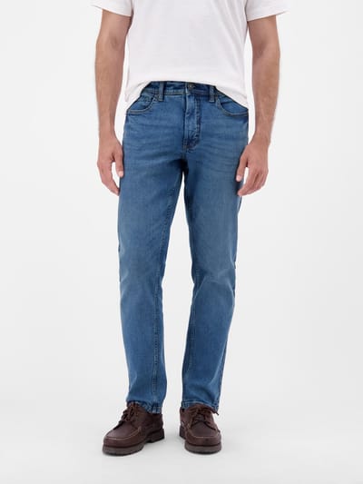 LERROS Baxter Relaxed Fit Jeans – Comfortabele stretch 5-pocket denim , Maat: W40_L30 , Kleur: SPACE BLUE MELANGE , 99% katoen, 1% elastaan