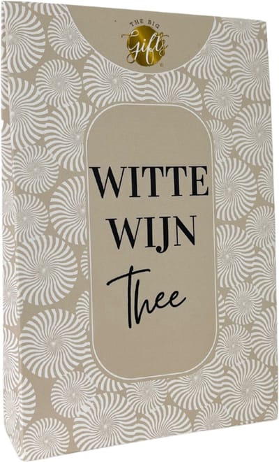 Witte Wijn Thee – Geniet van de smaak van wijn zonder kater! Moederdag cadeau - cadeau - bedankt - verjaardag - feest - juf - meester - einde schooljaar