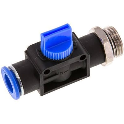 12 mm - G1/2'' Kunststof/Messing 3/2-Weg Handafsluiter Ontluchting aan Draadzijde