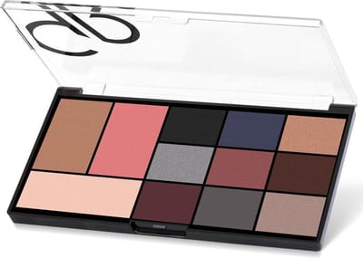 Golden Rose City Style Face & Eye Palette 02 Smokey Oogschaduw, bush, highlighter MIX pallet