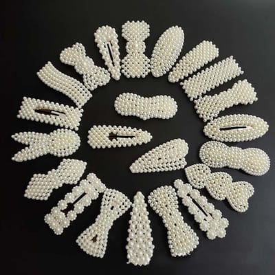 Clip Fausse Perle Tendance Mignon Frange Latérale Coiffure Barrettes Accessoires pour Cheveux pour Filles# 24