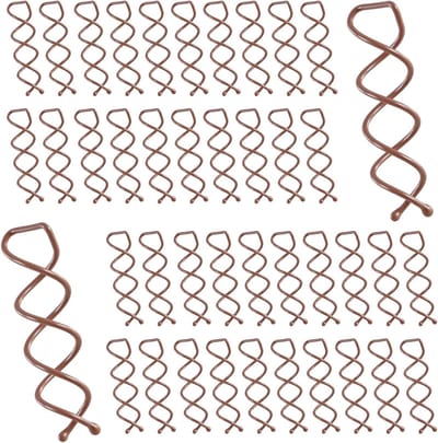40 Stuks Spiral Haarspelden, Spiraal Twist Pins voor Haar, Alloy Bobby Pins voor Buns en Haarstijlen met Veilige Rondingen