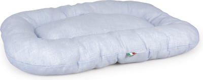 Duvoplus - Dierenkussen - Hond - Ovaal Kussen Doorstikt Mellow S - 71x52x7,5cm Blauw - 1st