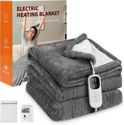 Grote Elektrische Warmtedeken 130x180cm met 8 Warmtestanden en Timer