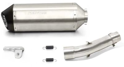 Remus Okami Stainless Steel Cb 500 F Pc58 35 Kw 18 Euro 4/cb 500 X Pc59 35 Kw 17 Euro 4 Gehomologeerde Slip On Uitlaatdemper Zilver Homologated