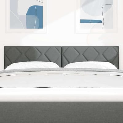 vidaXL - Hoofdbord - Grijs - 144 - cm - Stof