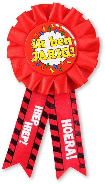 Q2P - Sarah Rozet - Verjaardag Versiering - Verkeersbord - Feest - Buttons - Rosette - Versiering
