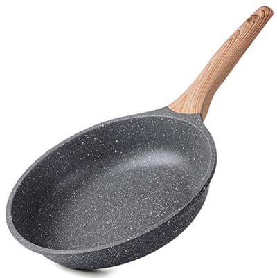 Anti-aanbak Koekenpan 24cm - Granieten Bakpan voor Inductie en Gas