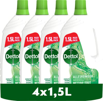 Dettol Allesreiniger - Original - 4 x 1,5 Liter - Voordeelverpakking