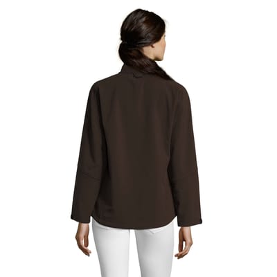 SOLS Dames/dames Roxy Soft Shell Jacket (ademend, winddicht en waterbestendig) (Donkere chocolade)