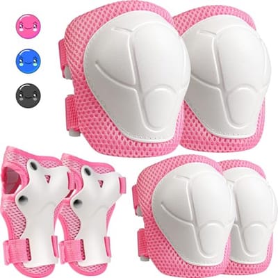 Kinder Beschermingsset - Valbescherming - Buitensporten - Dubbele Bescherming - 3-8 Jaar - Roze