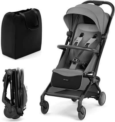 Kinderkraft PILOT 2 Buggy - Tot 22 kg - Lichtgewicht Reisbuggy - UPF50+ Waterdichte Kap - Verstelbare Rugleuning - Grijs