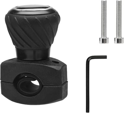 Steering Knob Spinner voor Auto, Vrachtwagen en Tractor - Rotatieve Stuurhulp voor Gemakkelijker Sturen en Maneuvreren, Zwart