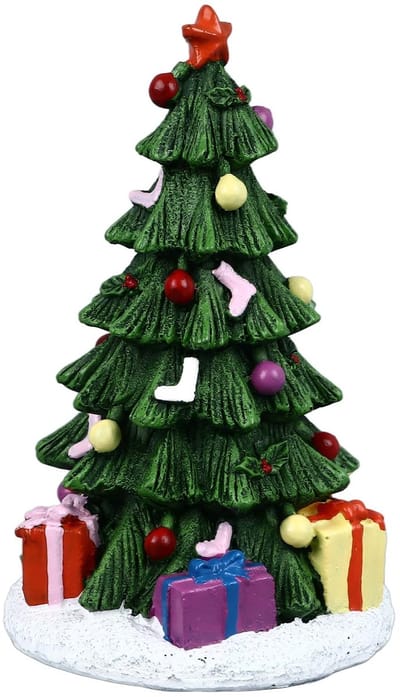 Dailygoods- Aquariumdecoratie Kerstboom Ornament - Harsdecoratie - Creatief Ornament - Feestelijke Decoratie - Thuis/Kantoor Decor - Creëer Sfeer - Aquariumornament