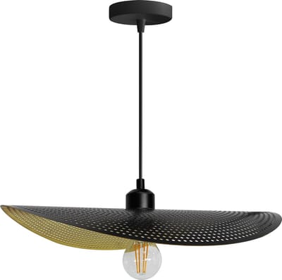 Toolight App1470-1Cp Hanglamp Zwart 40X38X10Cm