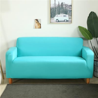 Effen Bankhoes Elastische Bankhoes Strakke Wrap All-Inclusive Modulaire Bank Hoekhoes Hoezen Voor Meubels 1 /2 /3 /4 Zitplaatsen 1-Seat 90-140cm