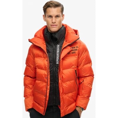 Superdry Ski Sport Pufferjas Oranje Grootte: Xxl