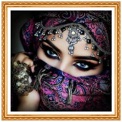 Diamond Beautiful Eyes Series Complete Kits Hars Kristal Muurkunst Diamantschilderij  Portret  Afbeelding 20X30CM gray