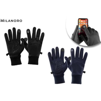 Milanoro - Water- en winddichte handschoenen - Zwart - L